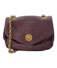 Marc by Marc Jacobs（マークバイマークジェイコブス）の古着「Dreamy Logo ショルダーバッグ」｜パープル