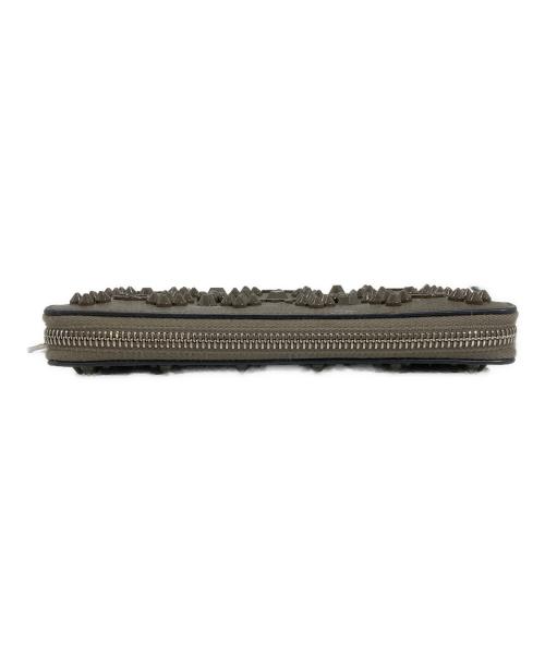 Christian Louboutin（クリスチャン・ルブタン）Christian Louboutin (クリスチャン・ルブタン) パネトーネ スタッズ ロングウォレット ブラウンの古着・服飾アイテム