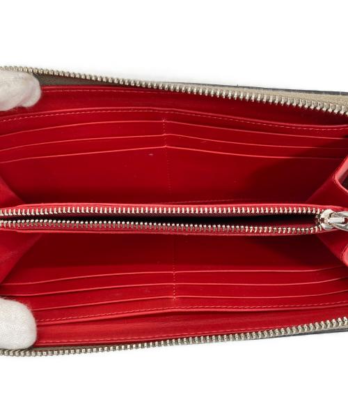 Christian Louboutin（クリスチャン・ルブタン）Christian Louboutin (クリスチャン・ルブタン) パネトーネ スタッズ ロングウォレット ブラウンの古着・服飾アイテム