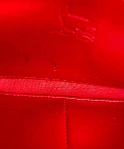 Christian Louboutin（クリスチャン・ルブタン）Christian Louboutin (クリスチャン・ルブタン) パネトーネ スタッズ ロングウォレット ブラウンの古着・服飾アイテム