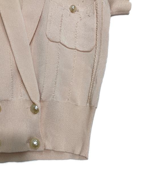 CHANEL（シャネル）CHANEL (シャネル) ダブルボタンレーヨン カーディガン ピンク サイズ:36の古着・服飾アイテム