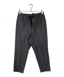 GRAMICCI×SOPH.×LORO PIANA（グラミチ×ソフ×ロロピアーナ）の古着「CROPPED WIDE TAPERD SLACKS by LORO PIANA」｜グレー