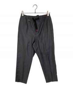 中古・古着通販】ATON (エイトン) ウールギャバジンタックワイドパンツ