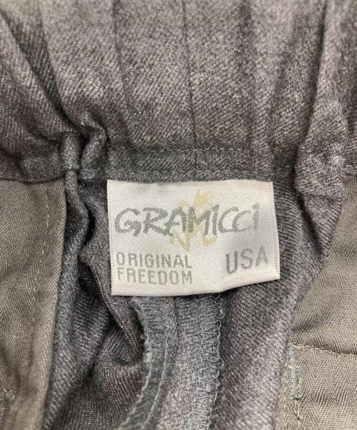 GRAMICCI（グラミチ）GRAMICCI (グラミチ) SOPH. (ソフ) LORO PIANA (ロロピアーナ) CROPPED WIDE TAPERD SLACKS by LORO PIANA グレー サイズ:Sの古着・服飾アイテム