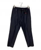 GRAMICCI×SOPH.×LORO PIANAグラミチ×ソフ×ロロピアーナ）の古着「CROPPED WIDE TAPERD SLACKS by LORO PIANA」｜ネイビー