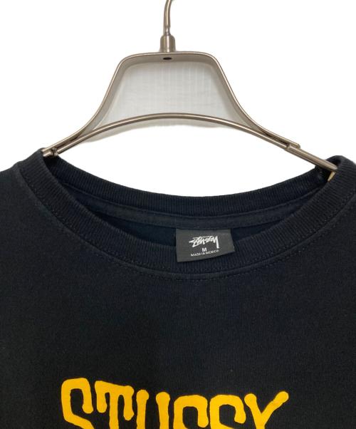 stussy（ステューシー）stussy (ステューシー) ロゴプリントTシャツ ブラック サイズ:Mの古着・服飾アイテム