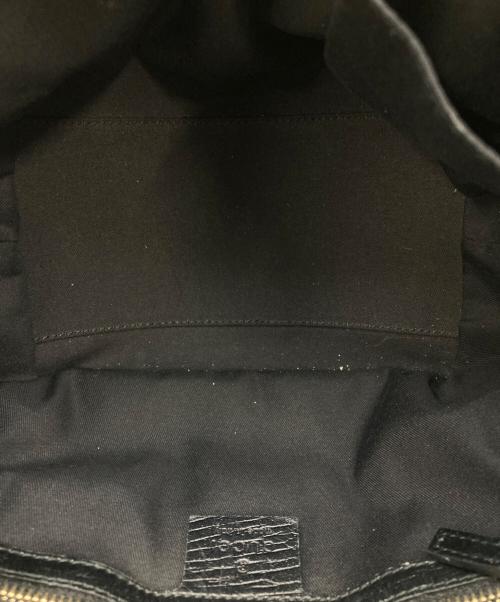 GUCCI（グッチ）GUCCI (グッチ) GGキャンバスシェリーラインハンドバッグ ブラックの古着・服飾アイテム