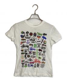 Stussy Girls（ステューシーガールズ）の古着「マルチロゴプリントTシャツ」｜ホワイト