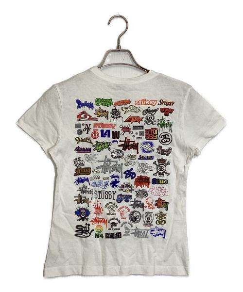 Stussy Girls（ステューシーガールズ）stussy girls (ステューシーガールズ) マルチロゴプリントTシャツ ホワイト サイズ:Sの古着・服飾アイテム