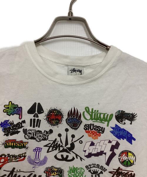 Stussy Girls（ステューシーガールズ）stussy girls (ステューシーガールズ) マルチロゴプリントTシャツ ホワイト サイズ:Sの古着・服飾アイテム