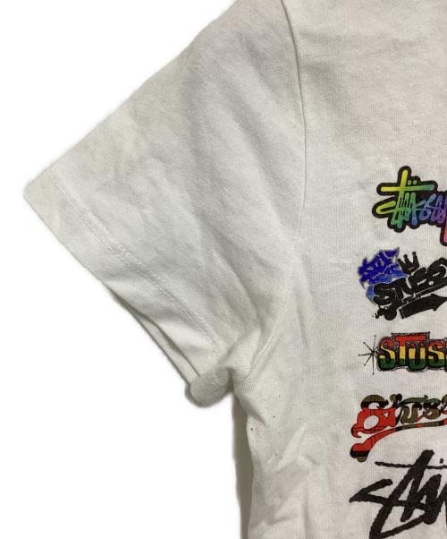 Stussy Girls（ステューシーガールズ）stussy girls (ステューシーガールズ) マルチロゴプリントTシャツ ホワイト サイズ:Sの古着・服飾アイテム