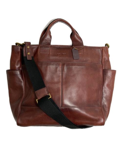 COACH（コーチ）COACH (コーチ) Bleecker leather utility tote Bag ブラウンの古着・服飾アイテム