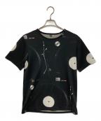 LAD MUSICIANラッドミュージシャン）の古着「ターンテーブルプリントTシャツ」｜ブラック