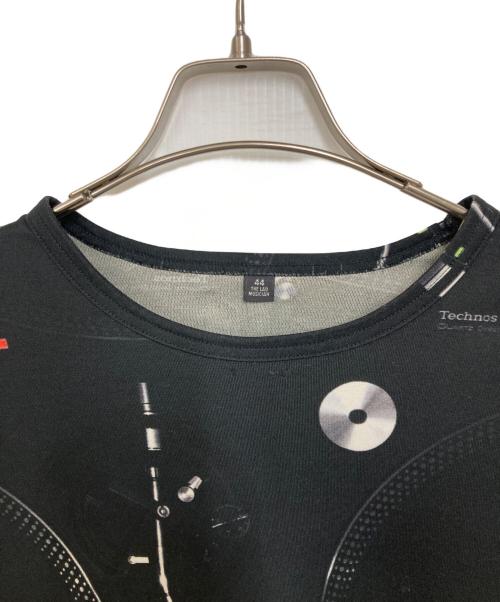 LAD MUSICIAN（ラッドミュージシャン）LAD MUSICIAN (ラッドミュージシャン) ターンテーブルプリントTシャツ ブラック サイズ:44の古着・服飾アイテム