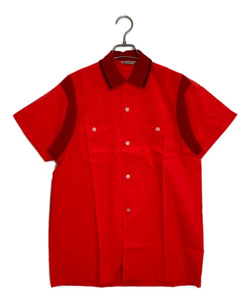 SunBros&Co.（サンブロス アンド カンパニー）SunBros&Co. (サンブロス アンド カンパニー) ダブルポケット切替半袖シャツ レッド サイズ:不明の古着・服飾アイテム