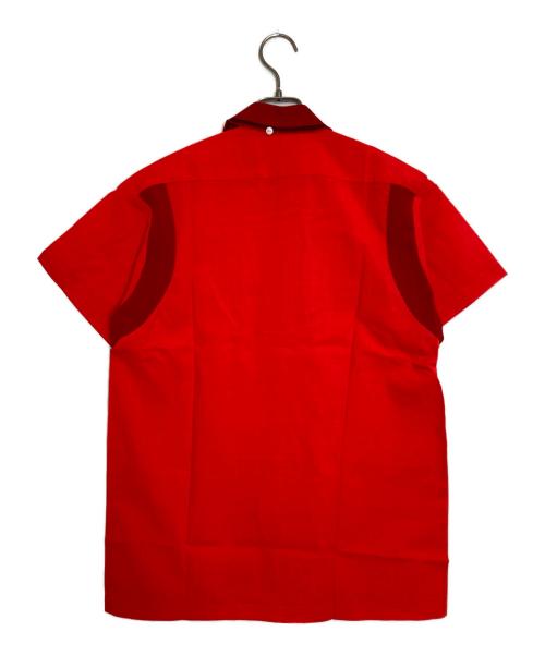 SunBros&Co.（サンブロス アンド カンパニー）SunBros&Co. (サンブロス アンド カンパニー) ダブルポケット切替半袖シャツ レッド サイズ:不明の古着・服飾アイテム