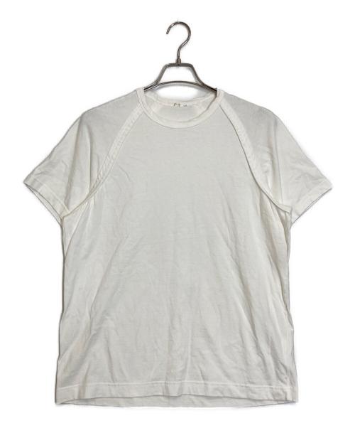 COMME des GARCONS SHIRT（コムデギャルソンシャツ）COMME des GARCONS SHIRT (コムデギャルソンシャツ) インサイドアウトラグランTシャツ ホワイト サイズ:不明の古着・服飾アイテム