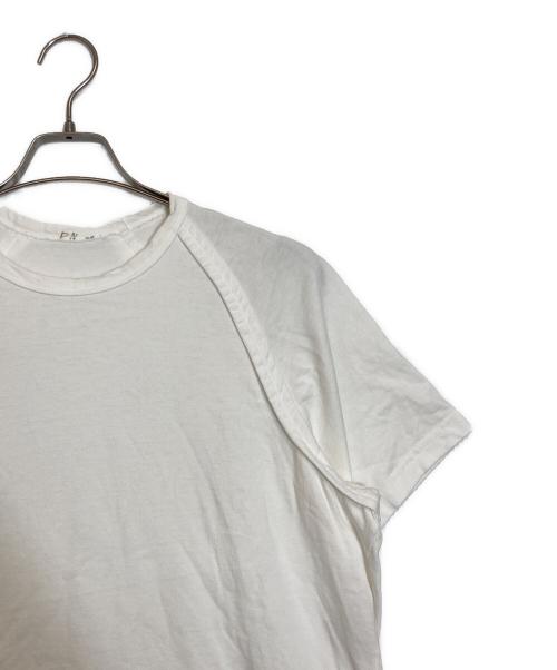 COMME des GARCONS SHIRT（コムデギャルソンシャツ）COMME des GARCONS SHIRT (コムデギャルソンシャツ) インサイドアウトラグランTシャツ ホワイト サイズ:不明の古着・服飾アイテム