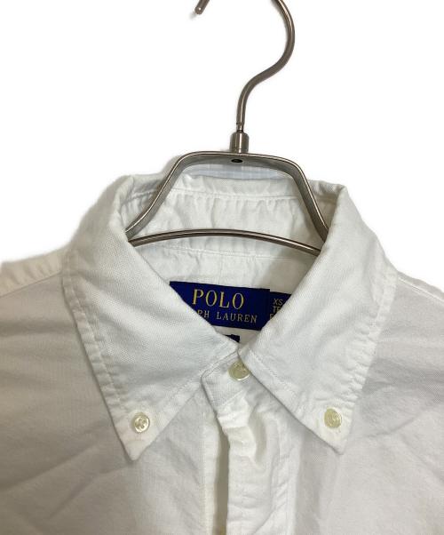 POLO RALPH LAUREN（ポロ・ラルフローレン）POLO RALPH LAUREN (ポロ・ラルフローレン) クラシック フィット ガーメントダイド オックスフォードシャツ ホワイト サイズ:XS 未使用品の古着・服飾アイテム