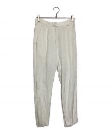 MM6 Maison Margiela（エムエムシックスメゾンマルジェラ）の古着「リネン混パンツ」｜ホワイト