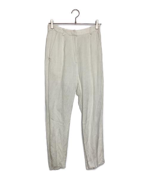 MM6 Maison Margiela（エムエムシックスメゾンマルジェラ）MM6 Maison Margiela (エムエムシックスメゾンマルジェラ) リネン混パンツ ホワイト サイズ:38の古着・服飾アイテム