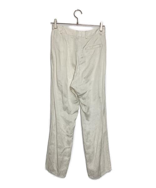 MM6 Maison Margiela（エムエムシックスメゾンマルジェラ）MM6 Maison Margiela (エムエムシックスメゾンマルジェラ) リネン混パンツ ホワイト サイズ:38の古着・服飾アイテム