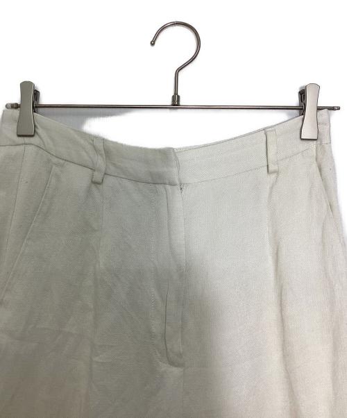 MM6 Maison Margiela（エムエムシックスメゾンマルジェラ）MM6 Maison Margiela (エムエムシックスメゾンマルジェラ) リネン混パンツ ホワイト サイズ:38の古着・服飾アイテム