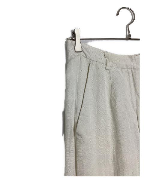 MM6 Maison Margiela（エムエムシックスメゾンマルジェラ）MM6 Maison Margiela (エムエムシックスメゾンマルジェラ) リネン混パンツ ホワイト サイズ:38の古着・服飾アイテム