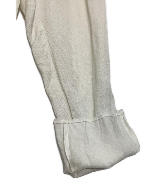 MM6 Maison Margiela（エムエムシックスメゾンマルジェラ）MM6 Maison Margiela (エムエムシックスメゾンマルジェラ) リネン混パンツ ホワイト サイズ:38の古着・服飾アイテム