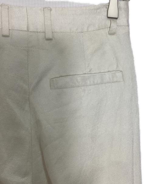 MM6 Maison Margiela（エムエムシックスメゾンマルジェラ）MM6 Maison Margiela (エムエムシックスメゾンマルジェラ) リネン混パンツ ホワイト サイズ:38の古着・服飾アイテム
