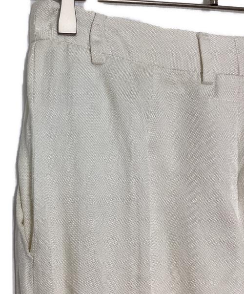 MM6 Maison Margiela（エムエムシックスメゾンマルジェラ）MM6 Maison Margiela (エムエムシックスメゾンマルジェラ) リネン混パンツ ホワイト サイズ:38の古着・服飾アイテム