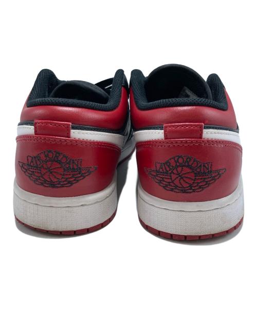 NIKE（ナイキ）NIKE (ナイキ) AIR JORDAN 1 LOW  ローカットスニーカー ブラック×レッド サイズ:UK8の古着・服飾アイテム