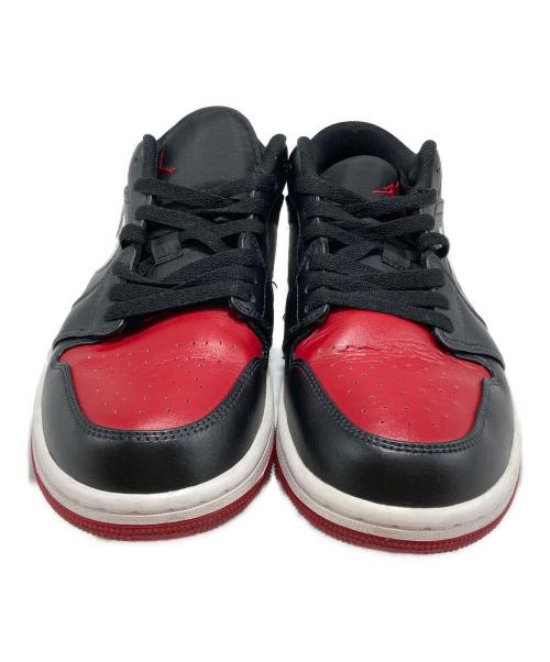 NIKE（ナイキ）NIKE (ナイキ) AIR JORDAN 1 LOW  ローカットスニーカー ブラック×レッド サイズ:UK8の古着・服飾アイテム