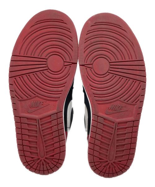 NIKE（ナイキ）NIKE (ナイキ) AIR JORDAN 1 LOW  ローカットスニーカー ブラック×レッド サイズ:UK8の古着・服飾アイテム