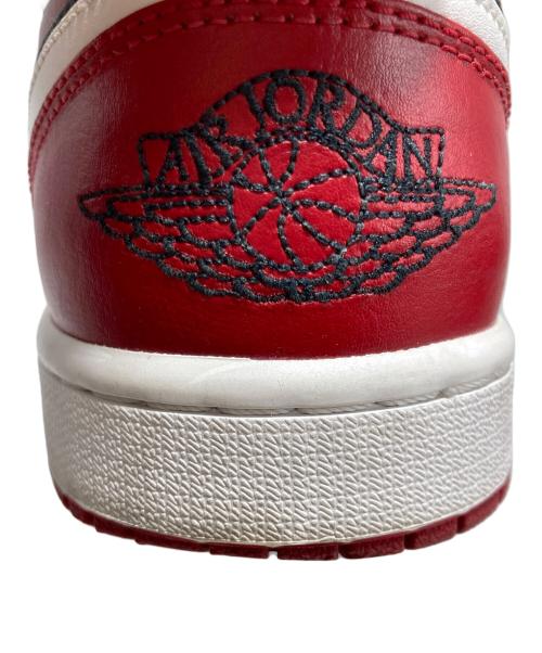 NIKE（ナイキ）NIKE (ナイキ) AIR JORDAN 1 LOW  ローカットスニーカー ブラック×レッド サイズ:UK8の古着・服飾アイテム