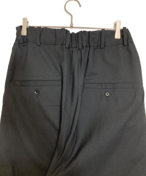 GROUND Y（グラウンドワイ）GROUND Y (グラウンドワイ) T/Wギャバジンドロップヒップパンツ ブラック サイズ:3の古着・服飾アイテム