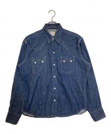 LEVI'S（リーバイス）の古着「ショートホーン復刻 デニムシャツ」｜インディゴ