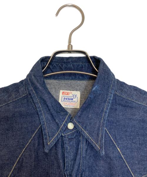 LEVI'S（リーバイス）LEVI'S (リーバイス) ショートホーン復刻 デニムシャツ インディゴ サイズ:Ｌの古着・服飾アイテム
