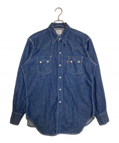 Levi’s デニムシャツ バレンシア工場製 ショートホーン復刻 中古・古着通販】LEVI'S (リーバイス) ショートホーン復刻 デニム