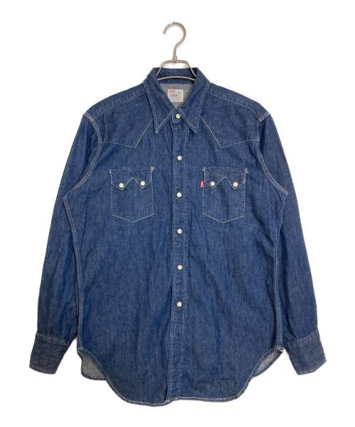 LEVI'S（リーバイス）LEVI'S (リーバイス) ショートホーン復刻 デニムシャツ インディゴ サイズ:Ｌの古着・服飾アイテム