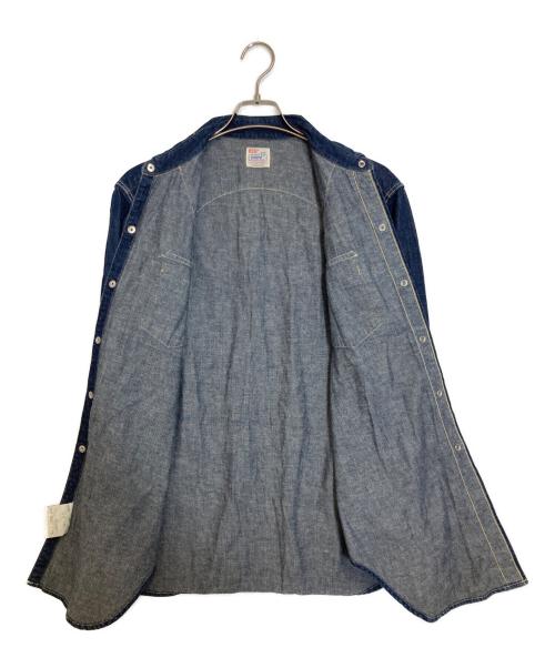 LEVI'S（リーバイス）LEVI'S (リーバイス) ショートホーン復刻 デニムシャツ インディゴ サイズ:Ｌの古着・服飾アイテム