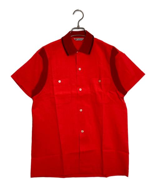 SunBros&Co（サンブロス アンド カンパニー）SunBros&Co (サンブロス アンド カンパニー) ダブルポケット切替半袖シャツ レッド サイズ:Ｍの古着・服飾アイテム