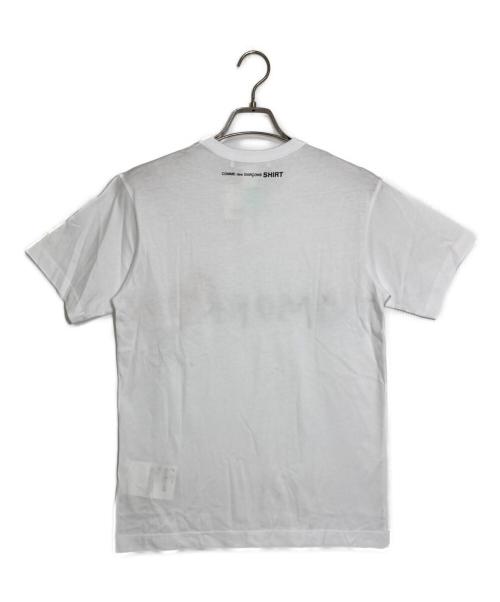 COMME des GARCONS SHIRT（コムデギャルソンシャツ）COMME des GARCONS SHIRT (コムデギャルソンシャツ) プリントTシャツ ホワイト サイズ:Ｍ 未使用品の古着・服飾アイテム