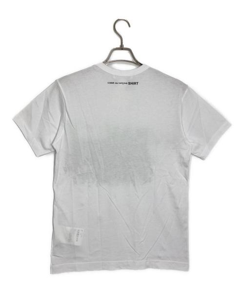COMME des GARCONS SHIRT（コムデギャルソンシャツ）COMME des GARCONS SHIRT (コムデギャルソンシャツ) プリントTシャツ ホワイト サイズ:Ｍ 未使用品の古着・服飾アイテム