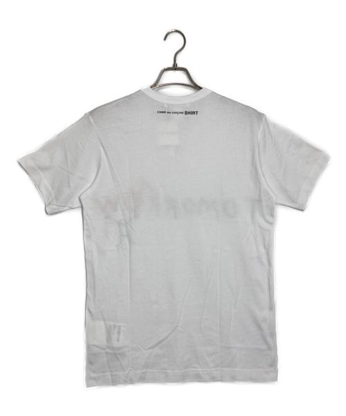 COMME des GARCONS SHIRT（コムデギャルソンシャツ）COMME des GARCONS SHIRT (コムデギャルソンシャツ) プリントTシャツ ホワイト サイズ:Ｌ 未使用品の古着・服飾アイテム