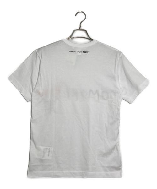 COMME des GARCONS SHIRT（コムデギャルソンシャツ）COMME des GARCONS SHIRT (コムデギャルソンシャツ) プリントTシャツ ホワイト サイズ:Ｍ 未使用品の古着・服飾アイテム