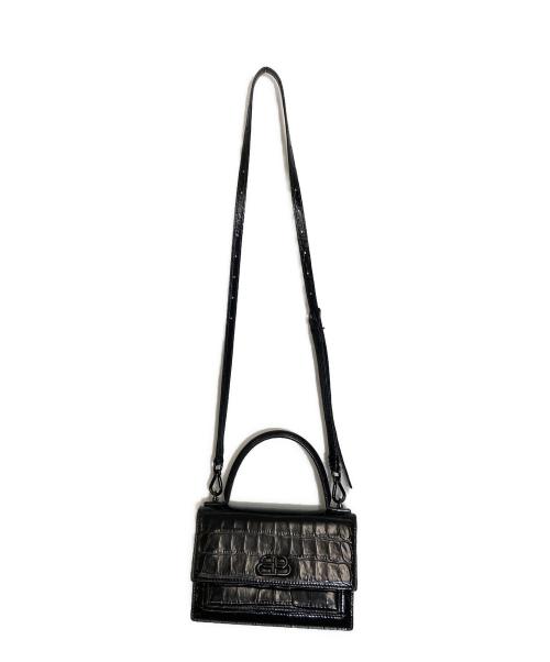 BALENCIAGA（バレンシアガ）BALENCIAGA (バレンシアガ) クロコ型押し シャープバッグXS ブラックの古着・服飾アイテム