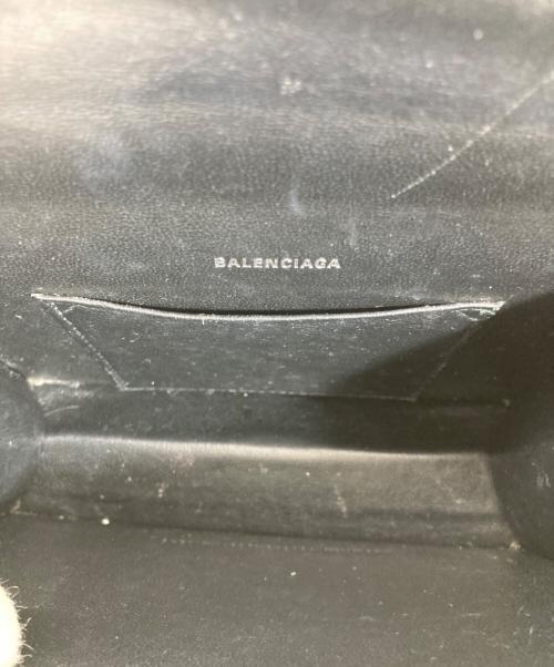 BALENCIAGA（バレンシアガ）BALENCIAGA (バレンシアガ) クロコ型押し シャープバッグXS ブラックの古着・服飾アイテム