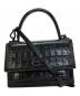 BALENCIAGA（バレンシアガ）の古着「クロコ型押し シャープバッグXS」｜ブラック