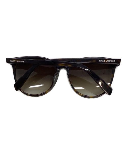 Saint Laurent Paris（サンローランパリ）Saint Laurent Paris (サンローランパリ) ラウンドシェイプサングラス ブラウン サイズ:57□16-145の古着・服飾アイテム